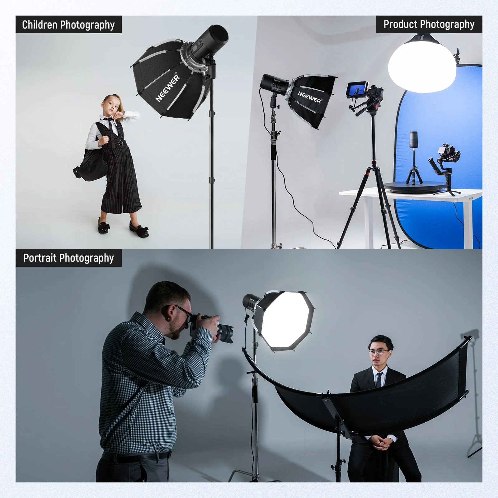 NEEWER NS1P 17.7"/45cm achteckige (Octa) Softbox mit Bowens Halterung - Image 7