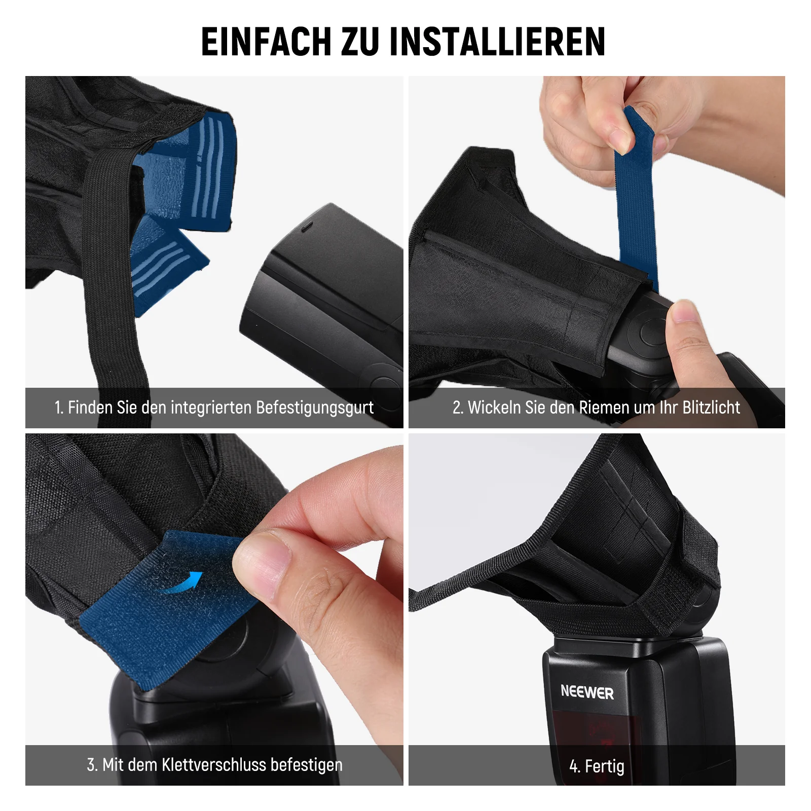 NEEWER 2er Pack NS2P Blitz Diffusor Speedlight-Blitzgerät Softboxen - Image 6