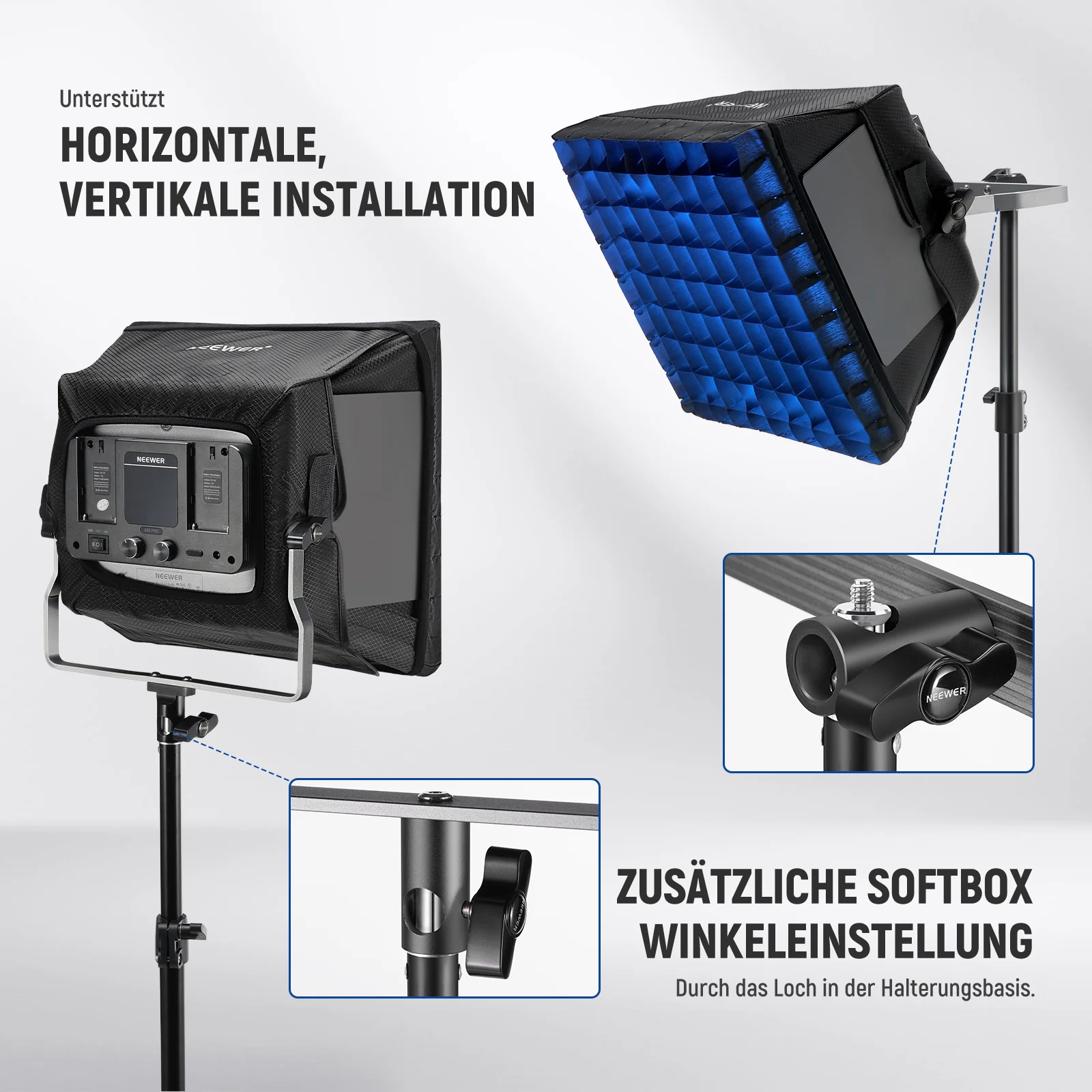 NEEWER NS4S verbesserter Softbox Diffusor für NL660 RGB660 PRO II LED Video Lichtpaneel - Image 2