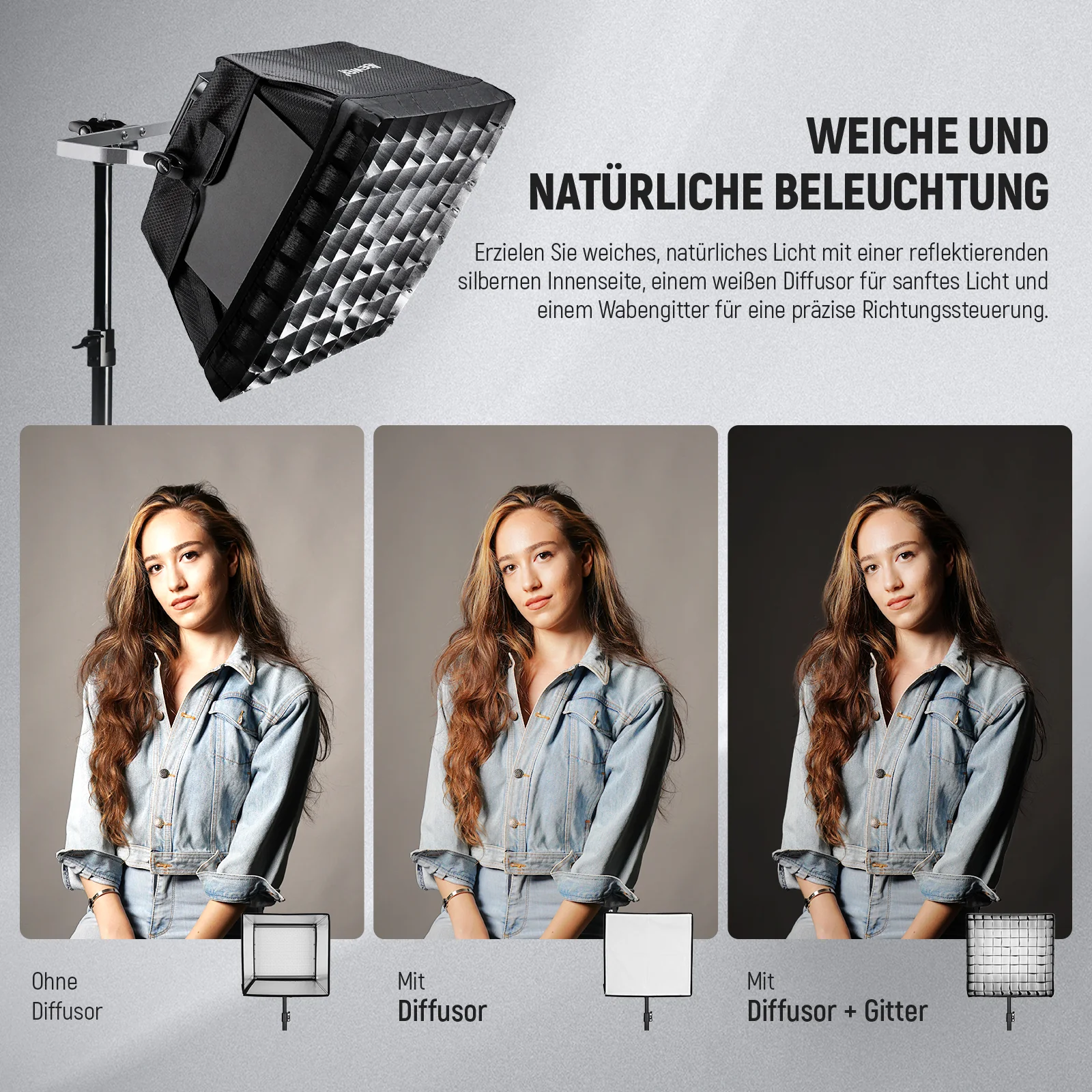 NEEWER NS4S verbesserter Softbox Diffusor für NL660 RGB660 PRO II LED Video Lichtpaneel - Image 4