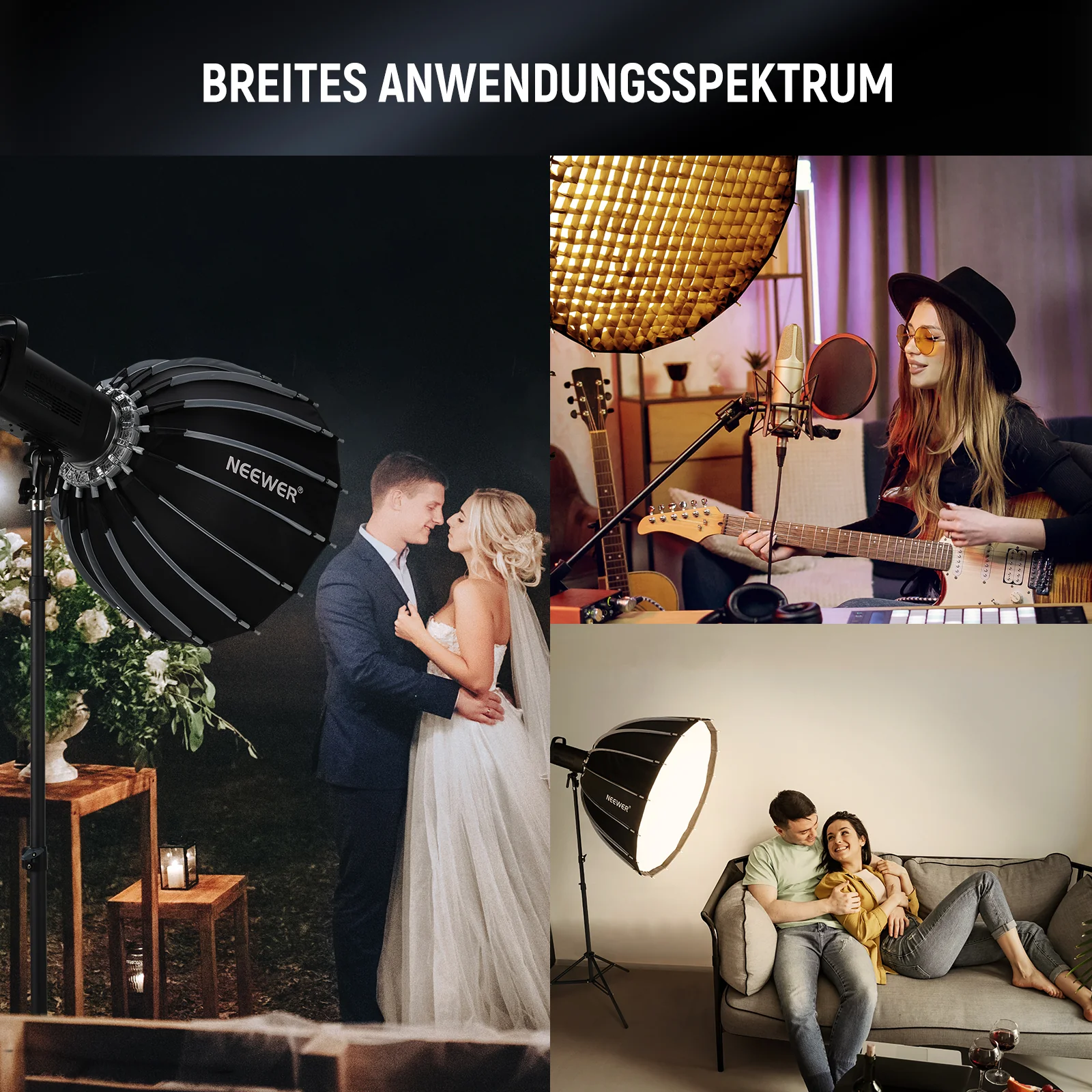 NEEWER NS55P/NS70P/NS90P/NS120P Parabolische Softbox - Image 6