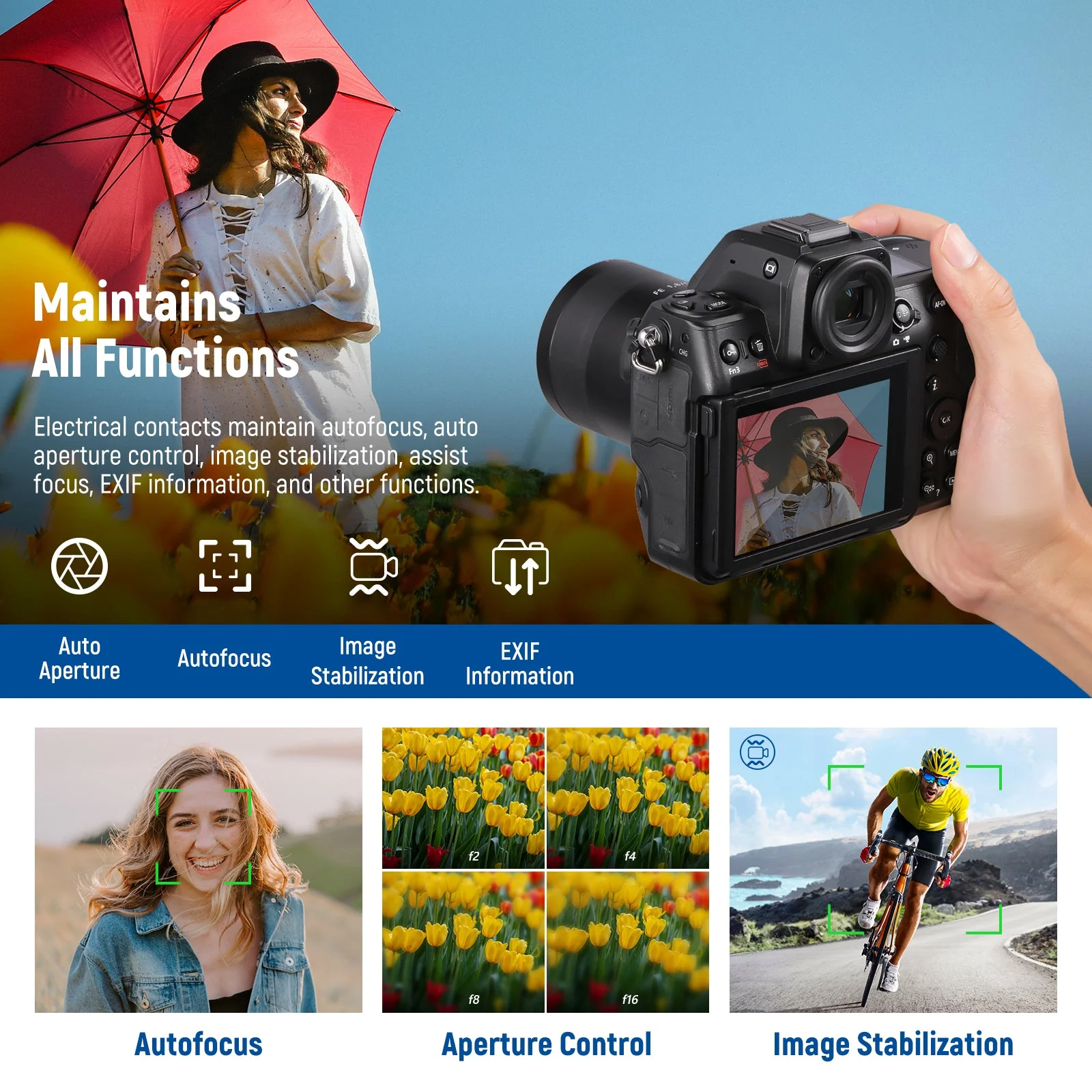 NEEWER NW-ETZ Adapter Sony E auf Nikon Z mit Autofokus und Firmware-Update - Image 4