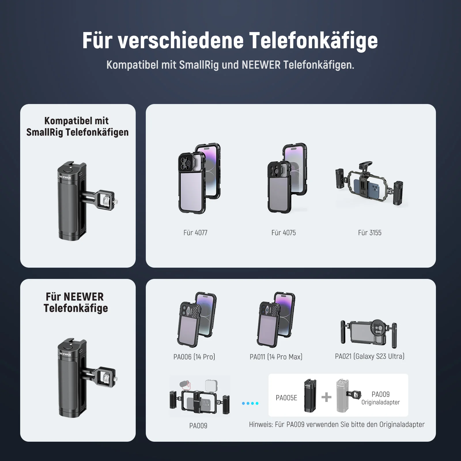 NEEWER PA005E Seitengriff mit Funk-Fernbedienung - Image 3