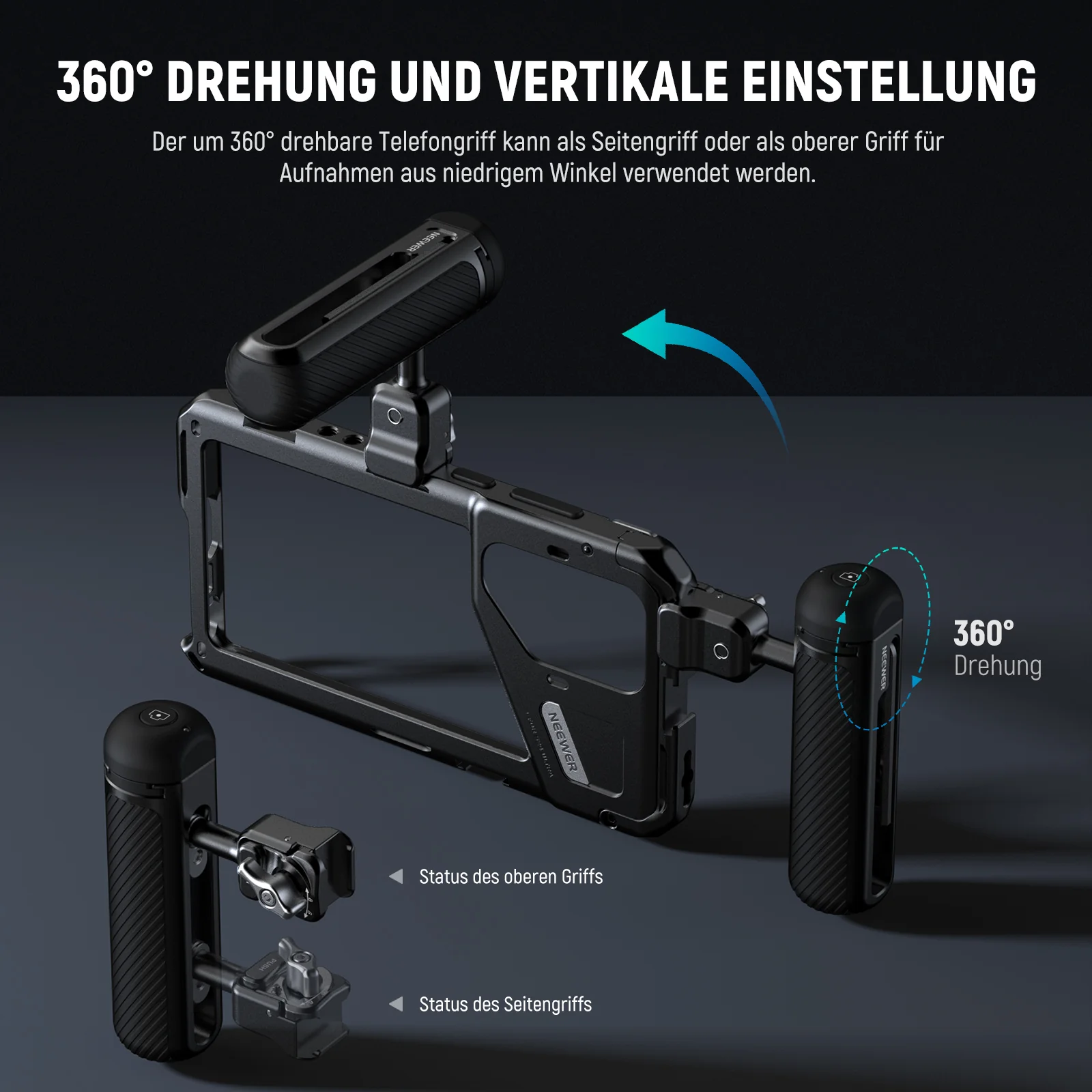 NEEWER PA045E Seitengriff mit Bluetooth Fernauslöser - Image 5
