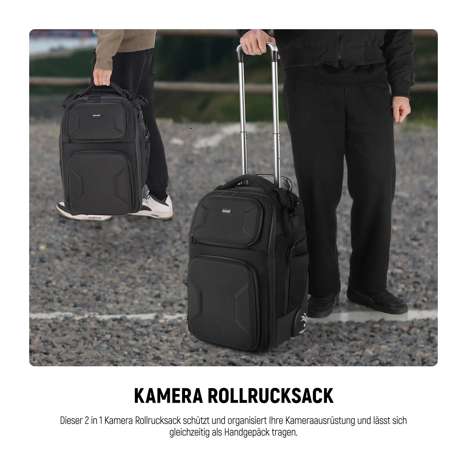 NEEWER PB027 2 in 1 Trolley Kamerarucksack - Image 3