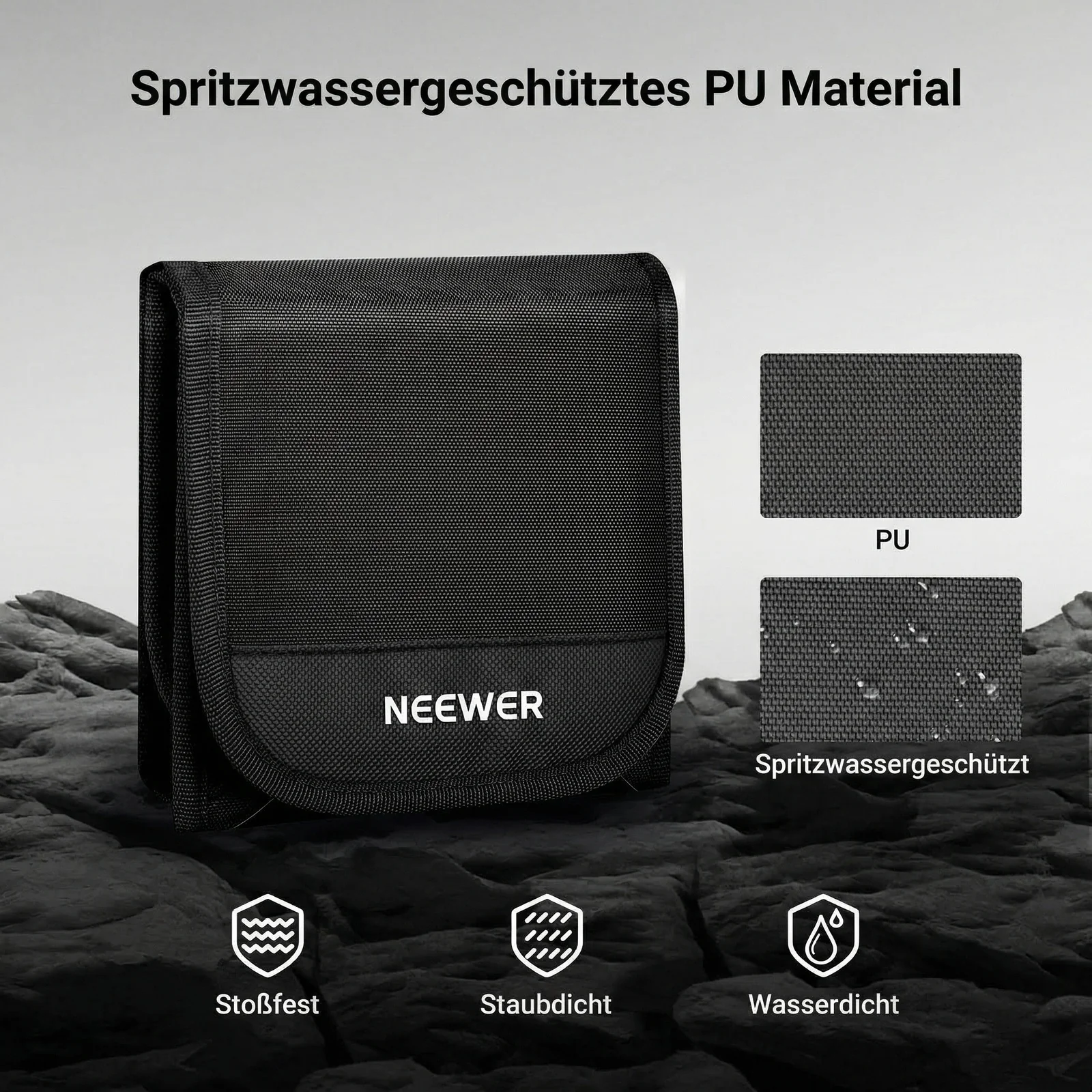 NEEWER PB14/PB15 67mm/82mm Dreifach faltbare Filtertasche - Image 3