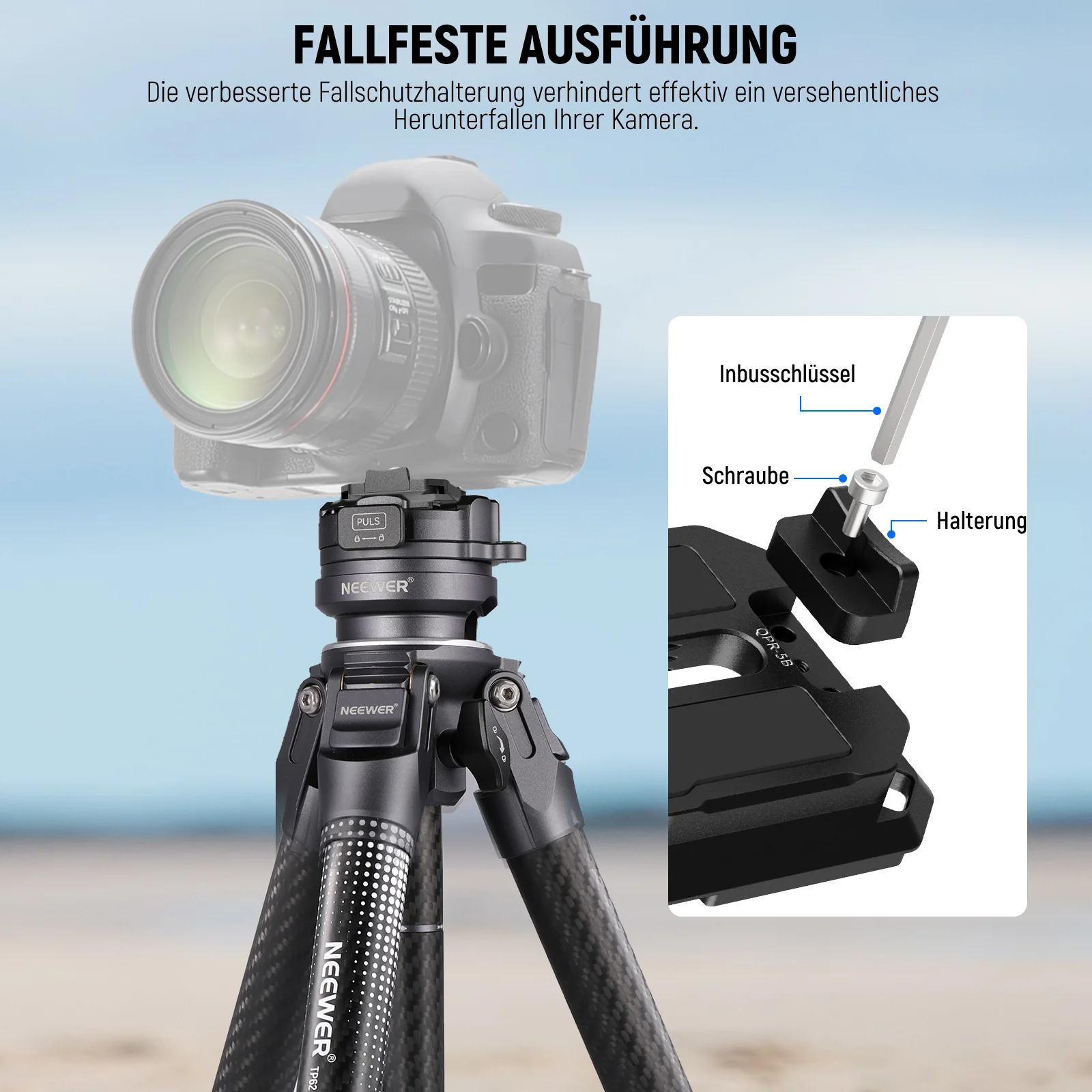 NEEWER QPR-5B 2er Pack 38mm quadratische Schnellwechselplatte - Image 4