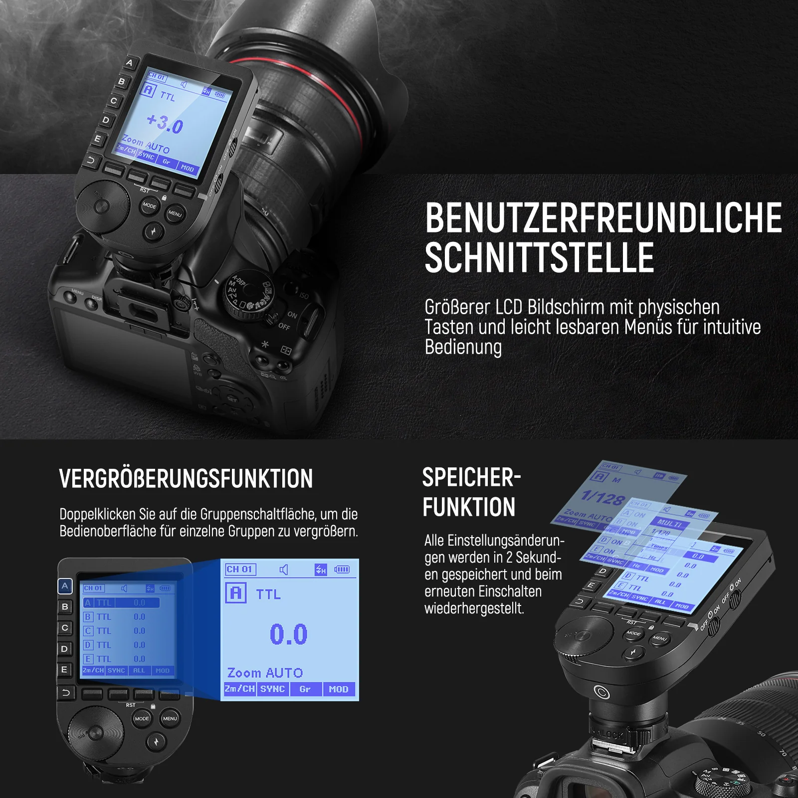 NEEWER QPRO TTL Funk Blitzauslöser - Image 8