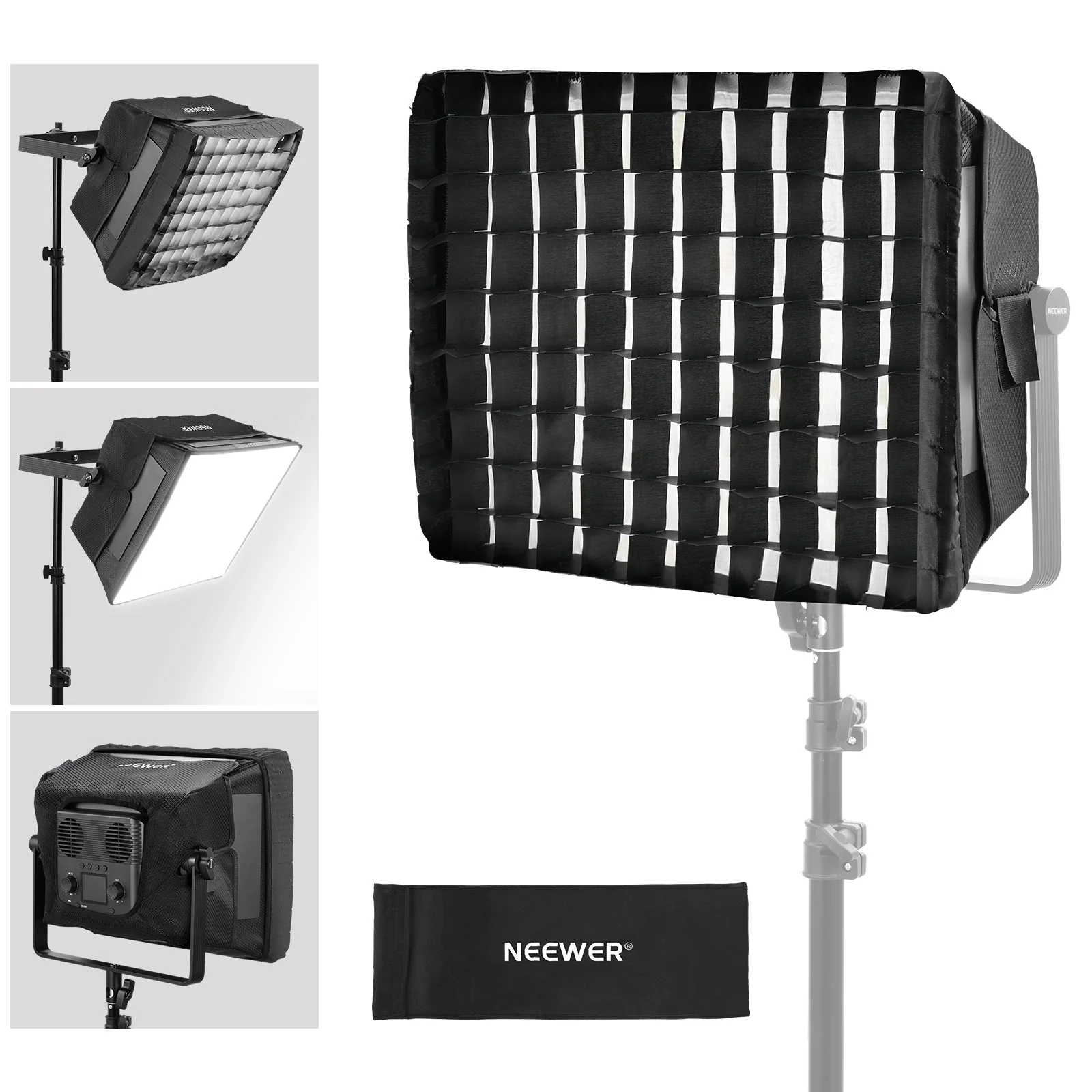 NEEWER verbesserter Softbox Diffusor für PL60C RGB LED Video Leuchtpult