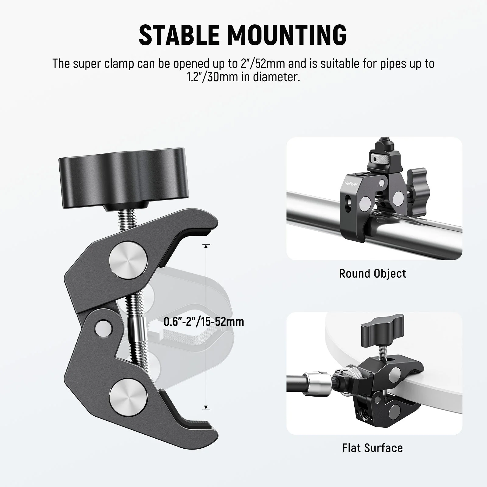 NEEWER ST07C/ST16C Magic Arm mit Super Clamp Set - Image 5