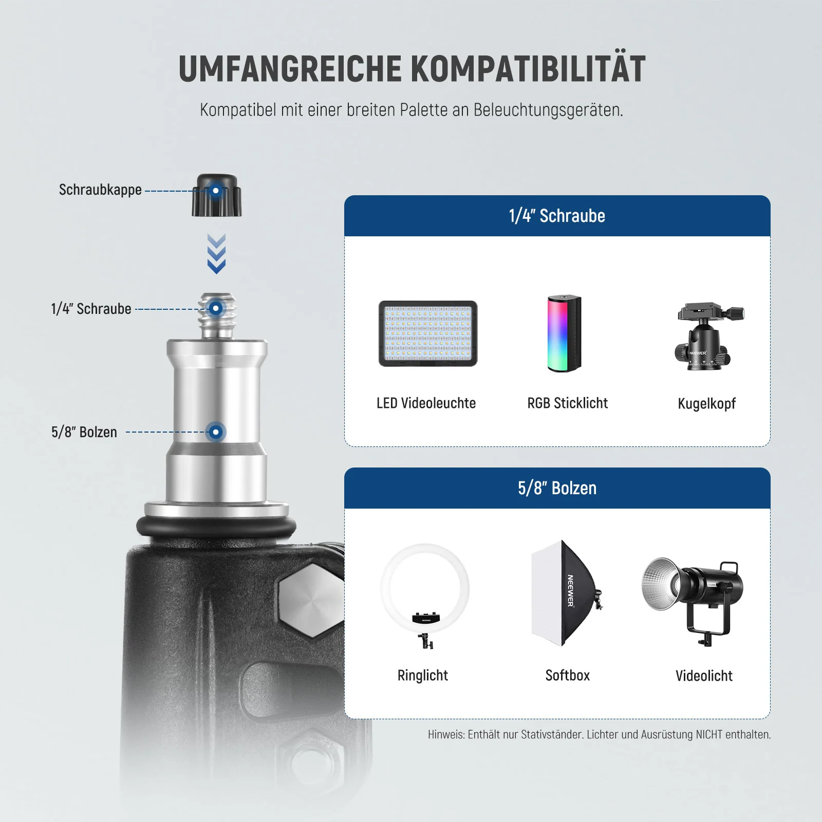 NEEWER ST178B 70"/178cm Lichtstativ - Image 5