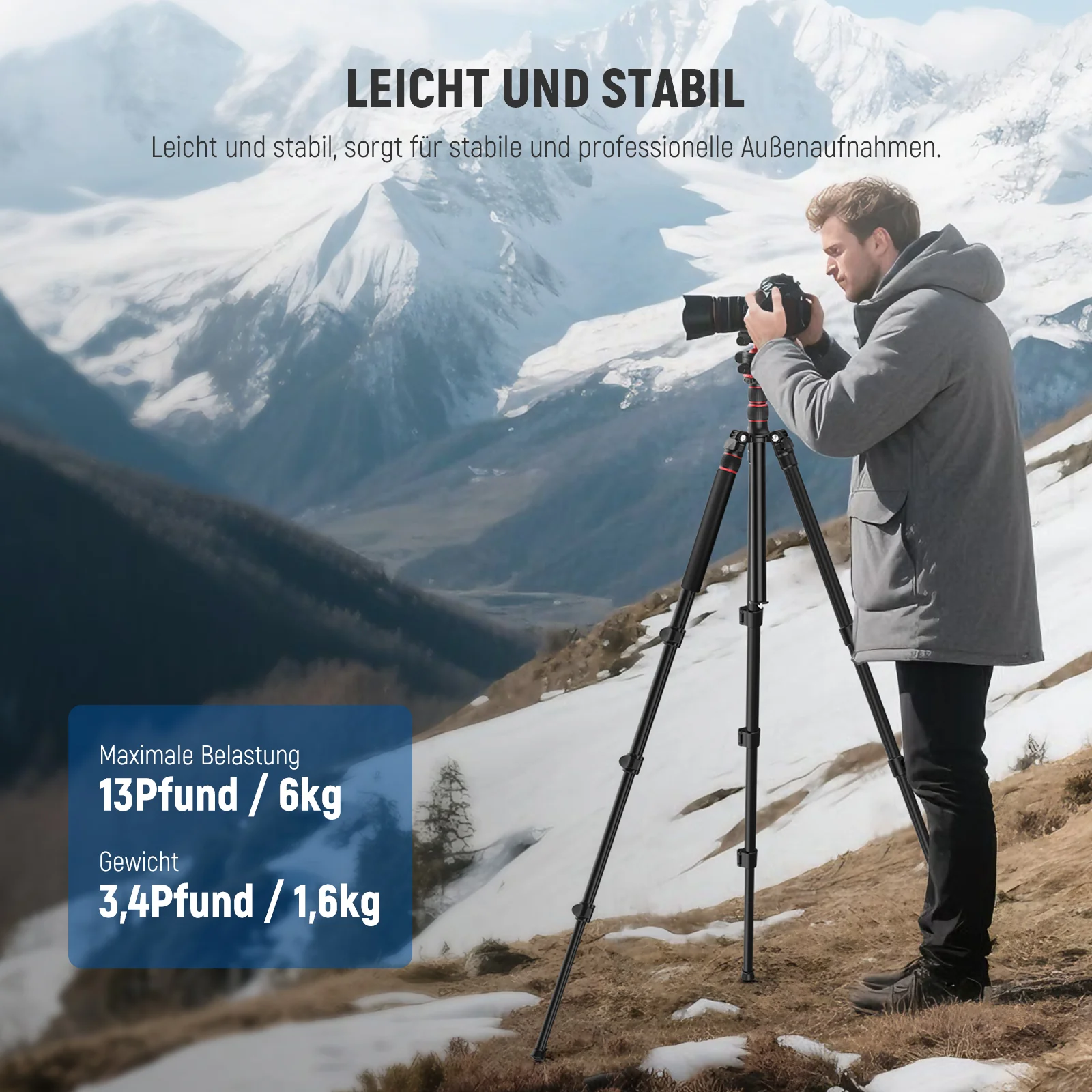 NEEWER TP08 77"/196cm Kamerastativ Einbeinstativ - Image 2