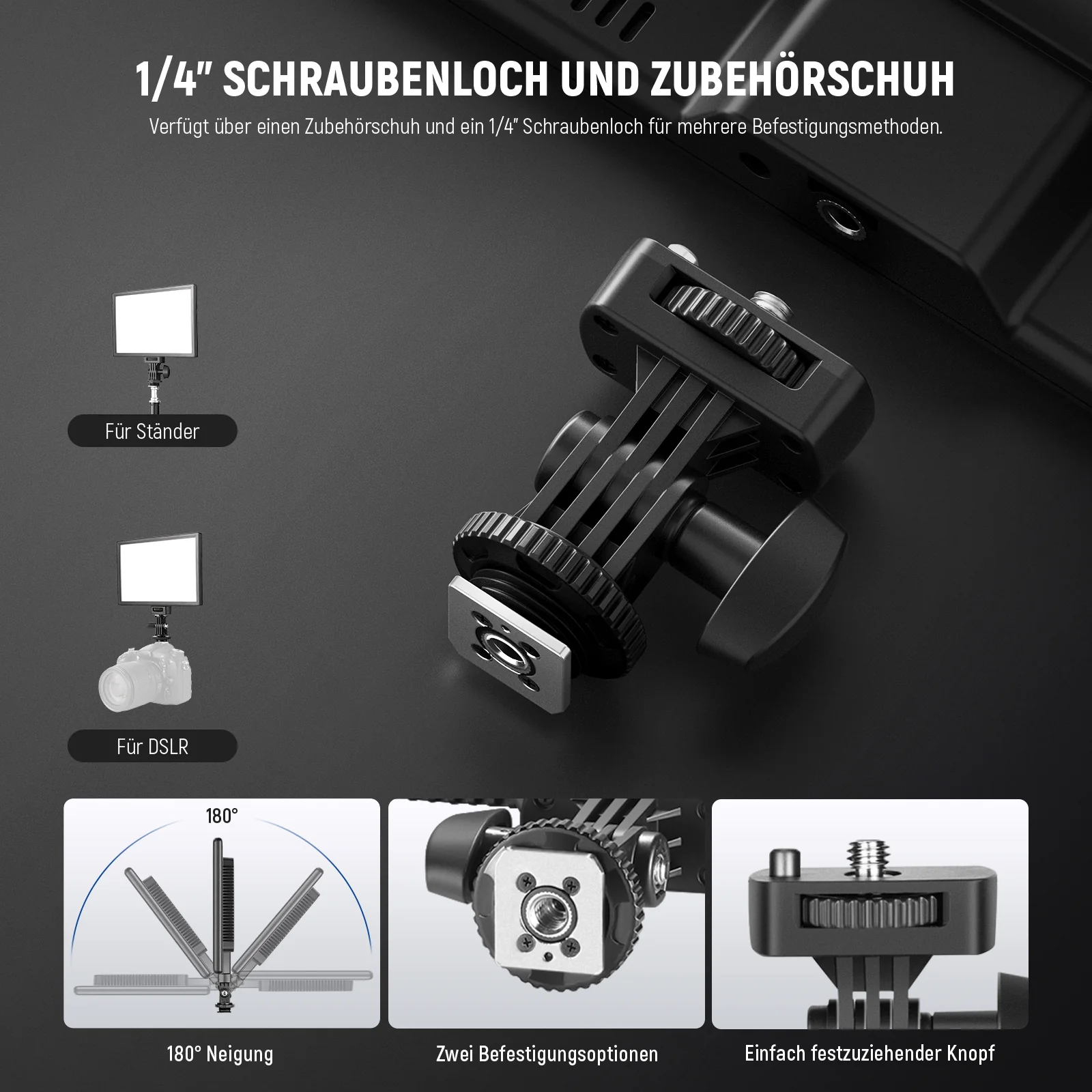 NEEWER NL-192AI Bi-color LED Videolicht - Image 6
