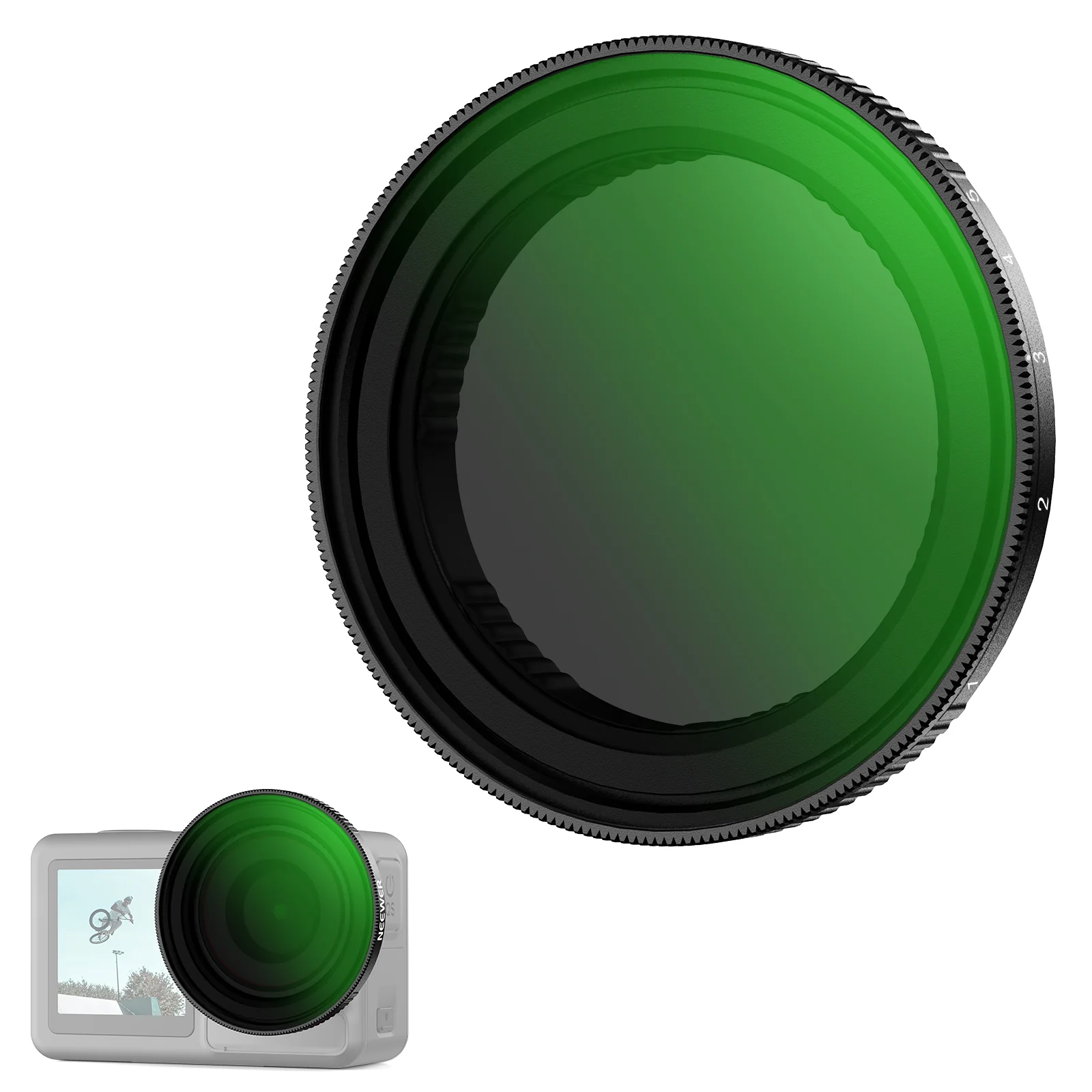 NEEWER Variabler ND Filter kompatibel mit DJI Osmo Action 5 Pro/4/3