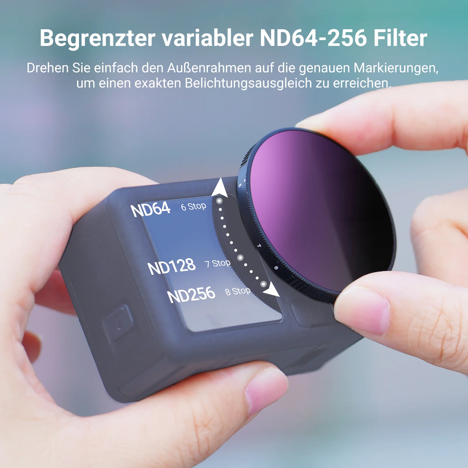 NEEWER Variabler ND Filter kompatibel mit DJI Osmo Action 5 Pro/4/3 - Image 11