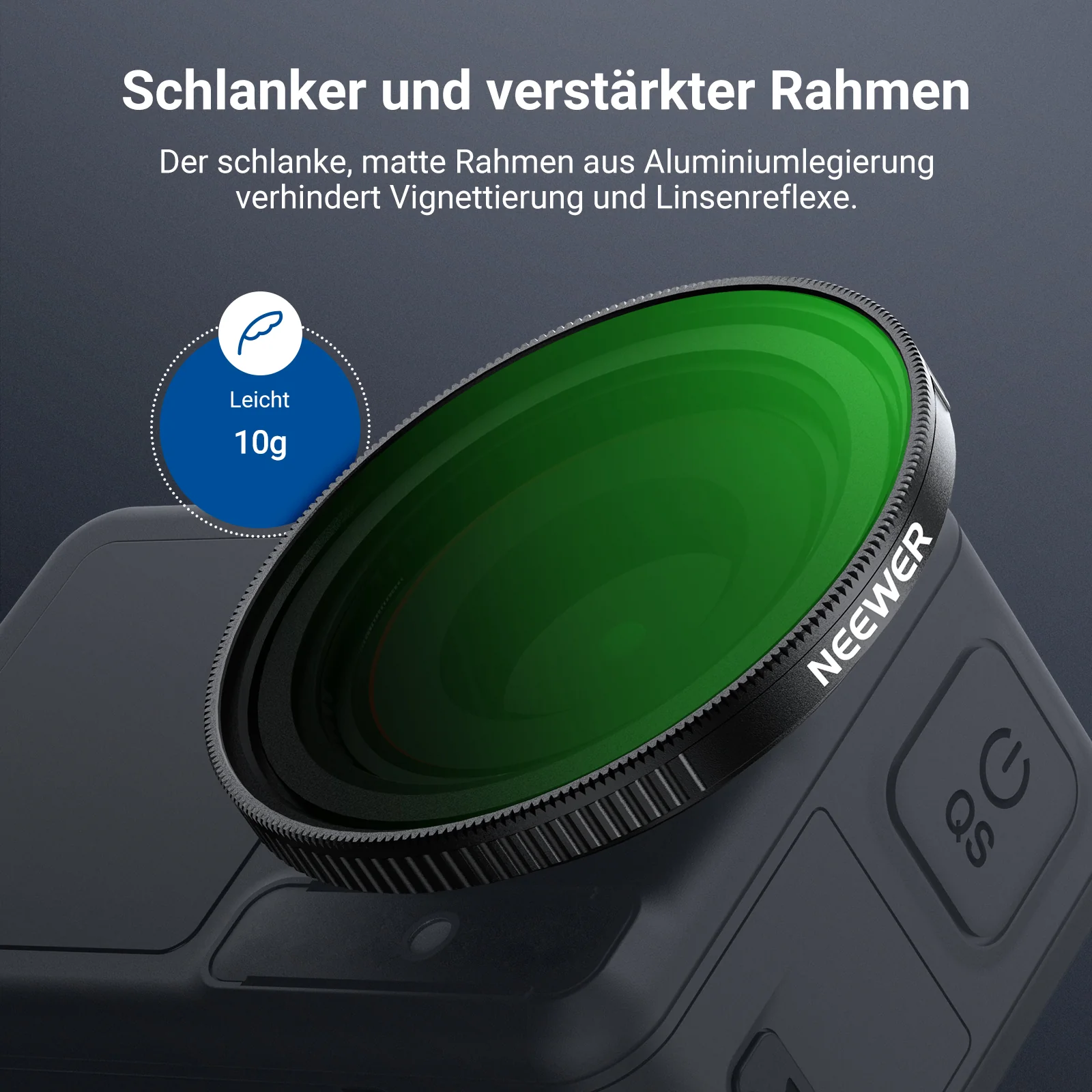 NEEWER Variabler ND Filter kompatibel mit DJI Osmo Action 5 Pro/4/3 - Image 6