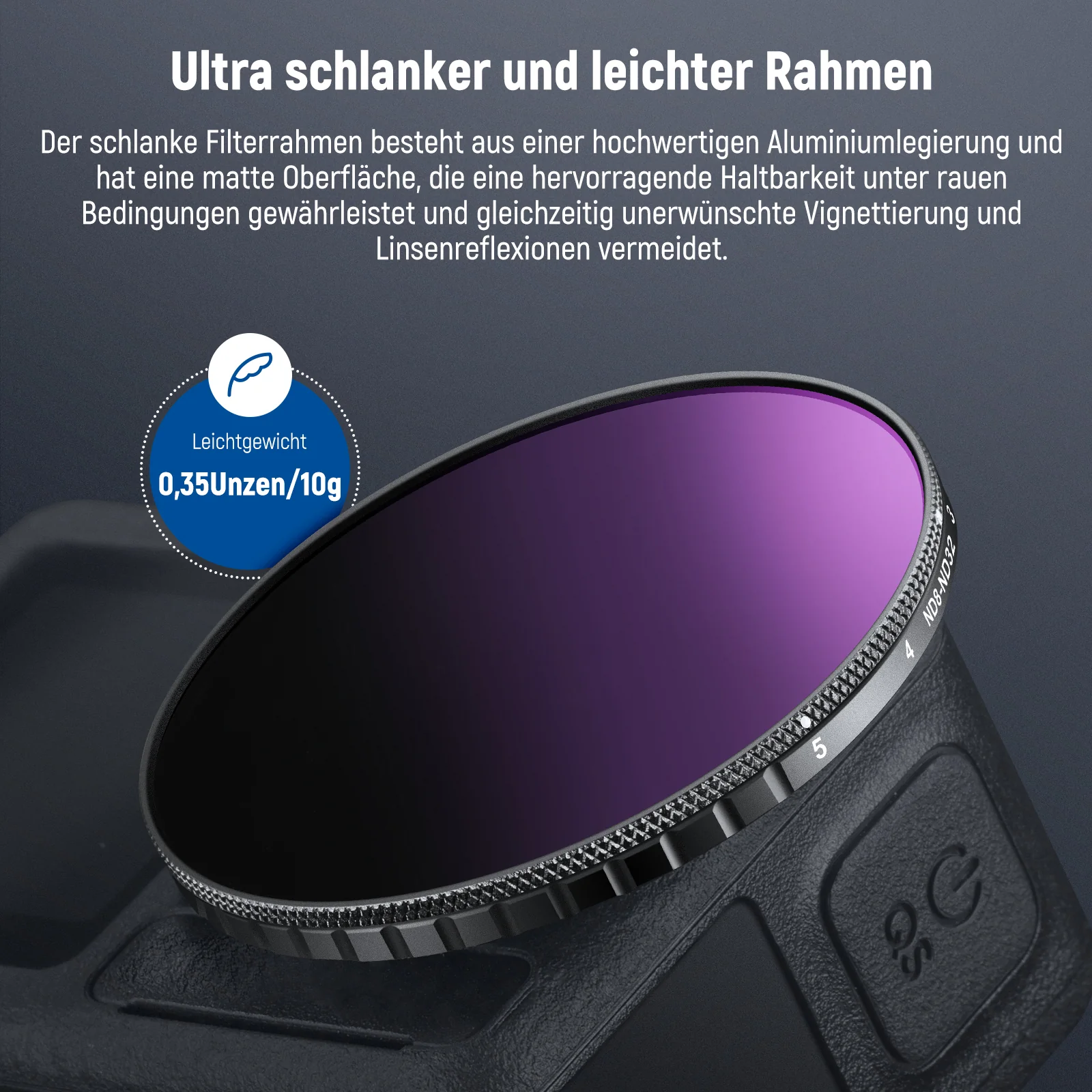 NEEWER Variabler ND Filter für DJI Osmo Action 5 Pro & Action 4 - Image 7