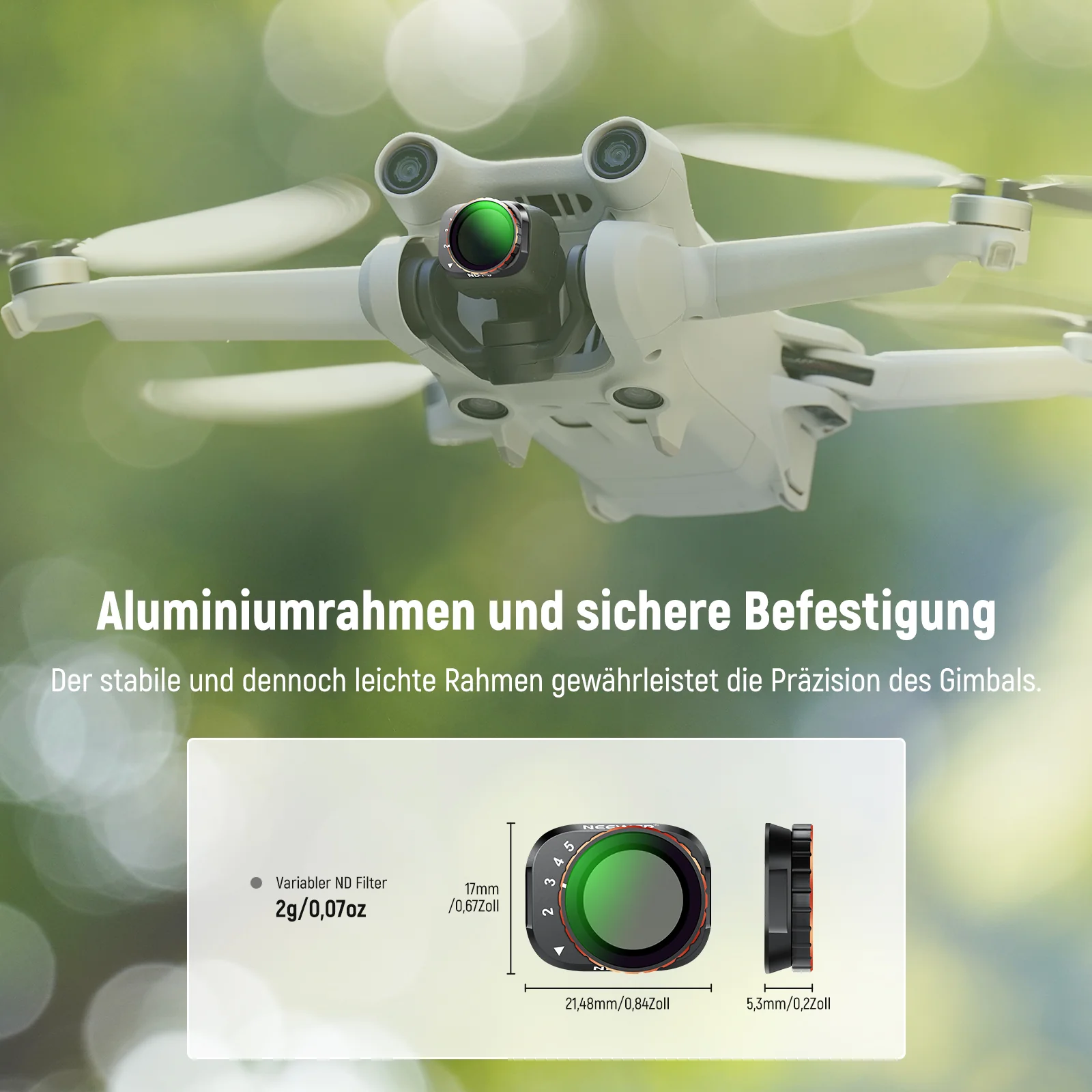 NEEWER Variable ND Filter Set für DJI Mini 3 Pro - Image 16