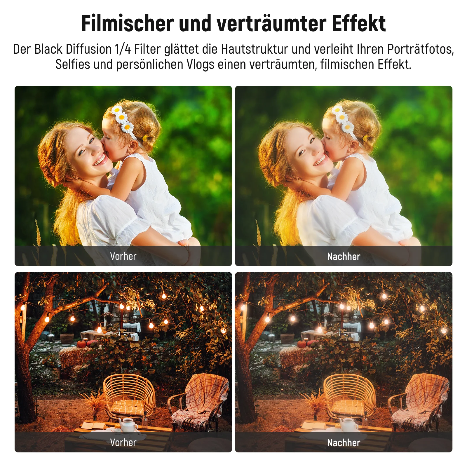 NEEWER Variable ND2-400 & Black Diffusion 1/4 Filter Set - Image 35