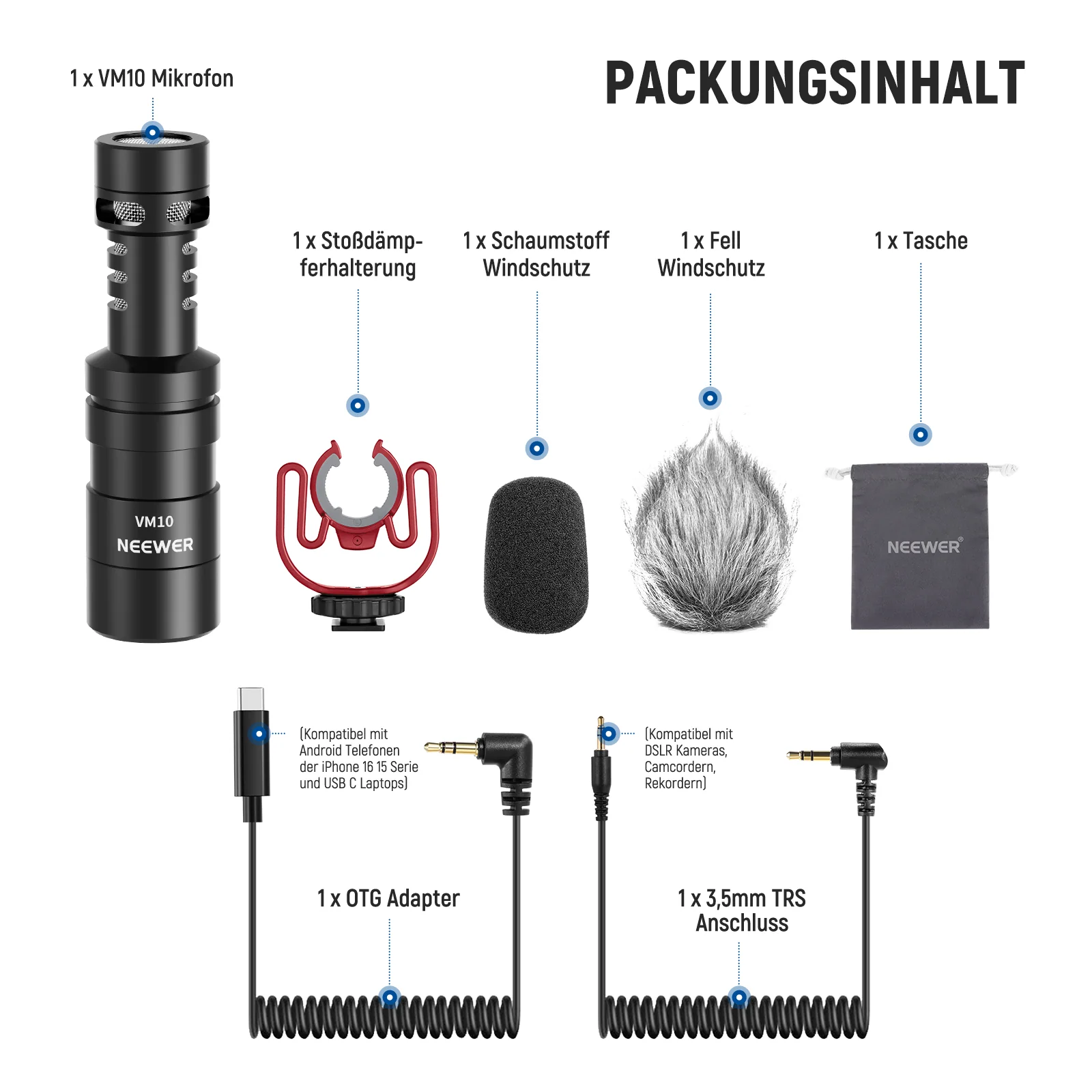 NEEWER VM10 Plug & Play Vlog-Mikrofon - Image 8