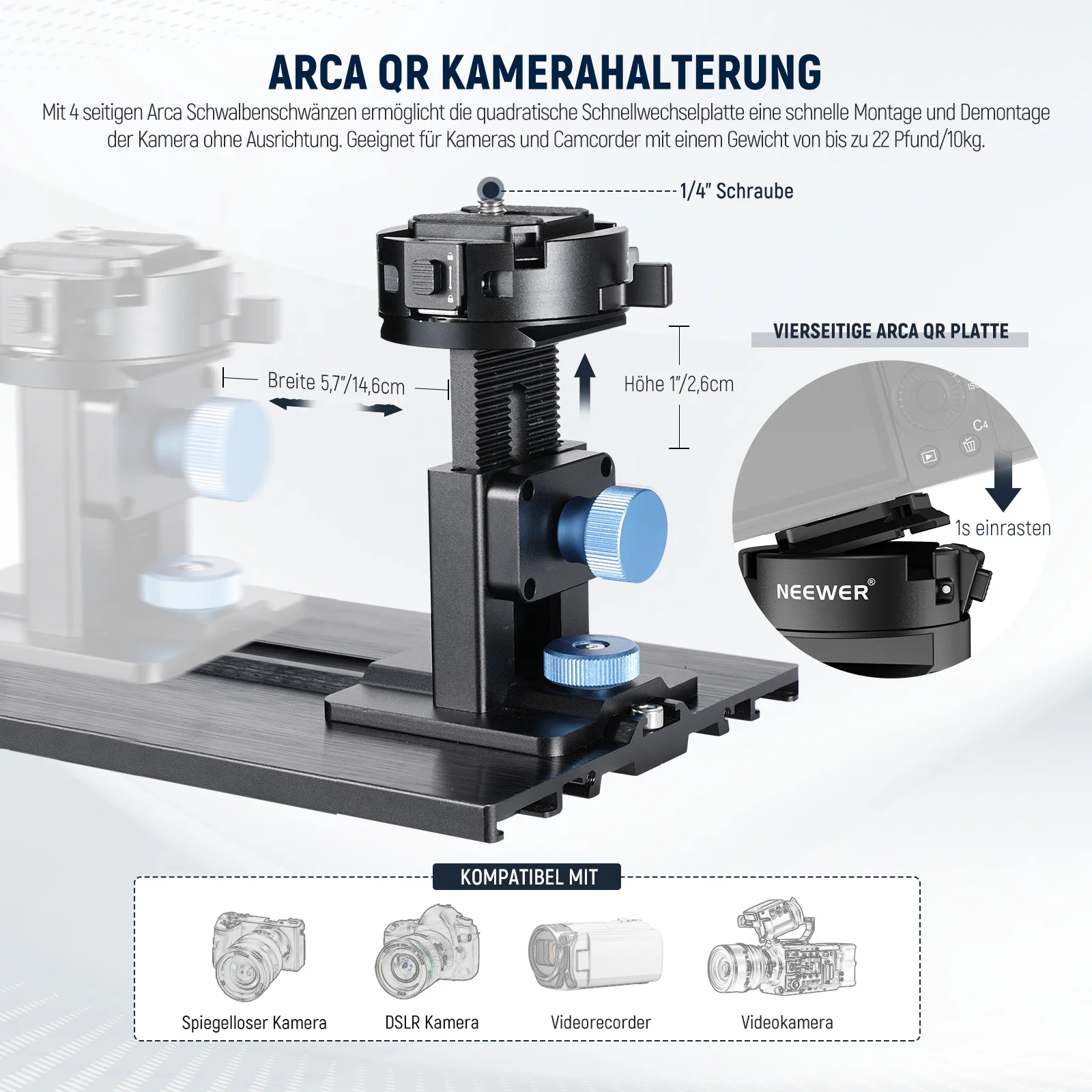 NEEWER X12II Teleprompter mit Kamera Halterung - Image 5