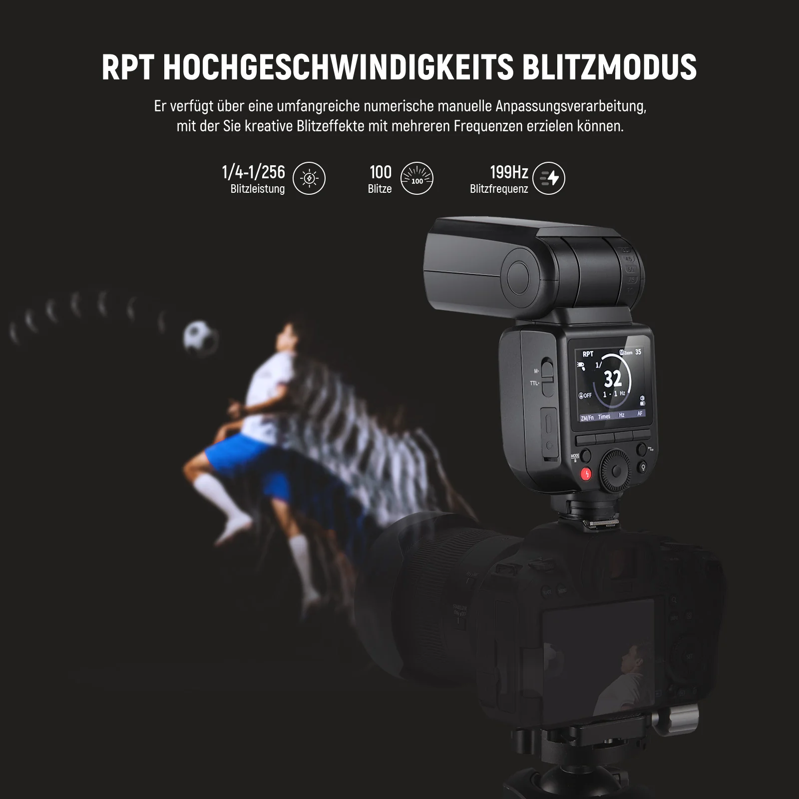 NEEWER Z880 76W 2,4G TTL Kamera Blitz Speedlite Flash mit Diffusor - Image 13