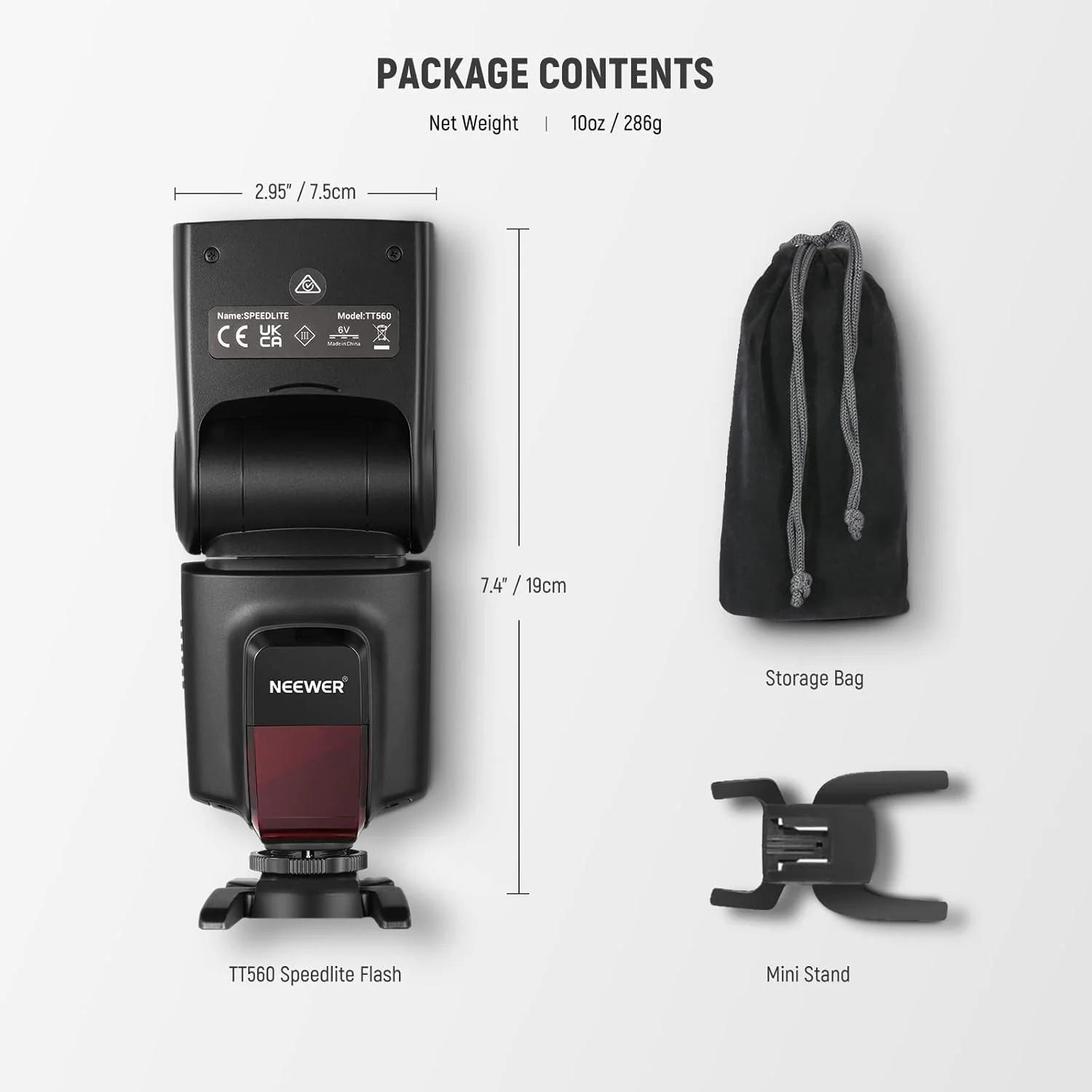 NEEWER TT560 Kamera Blitz Speedlite für Canon Nikon Panasonic Olympus Pentax und andere DSLR-Kameras - Image 9