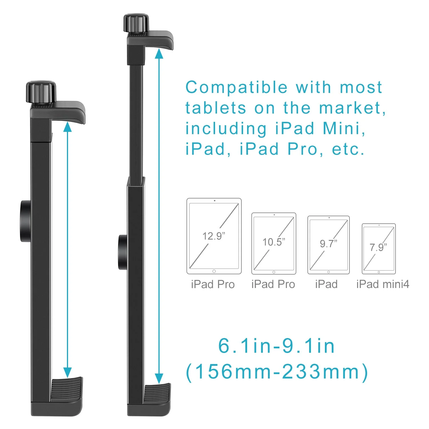 NEEWER 6.3-9.25 Zoll Tablet Halterung für Ipad - Image 4